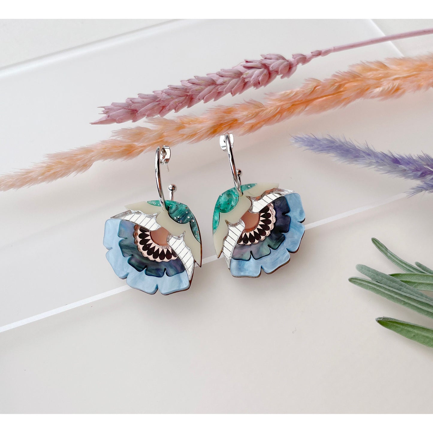 Isobel Floral Hoop Earrings
