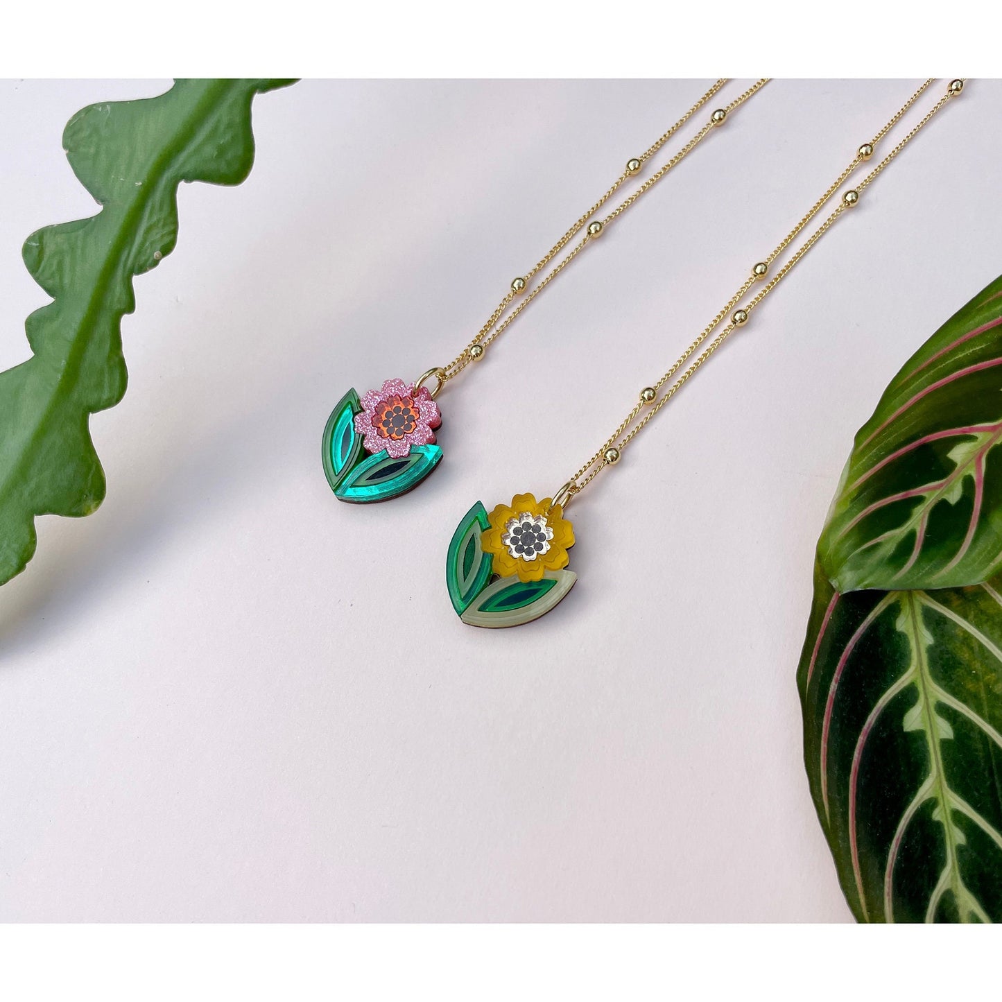 Agnes Floral Pendant Necklace