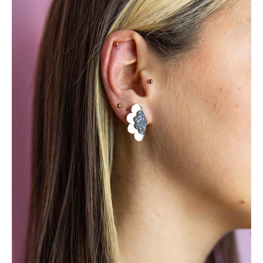 Scalloped Stud Earrings