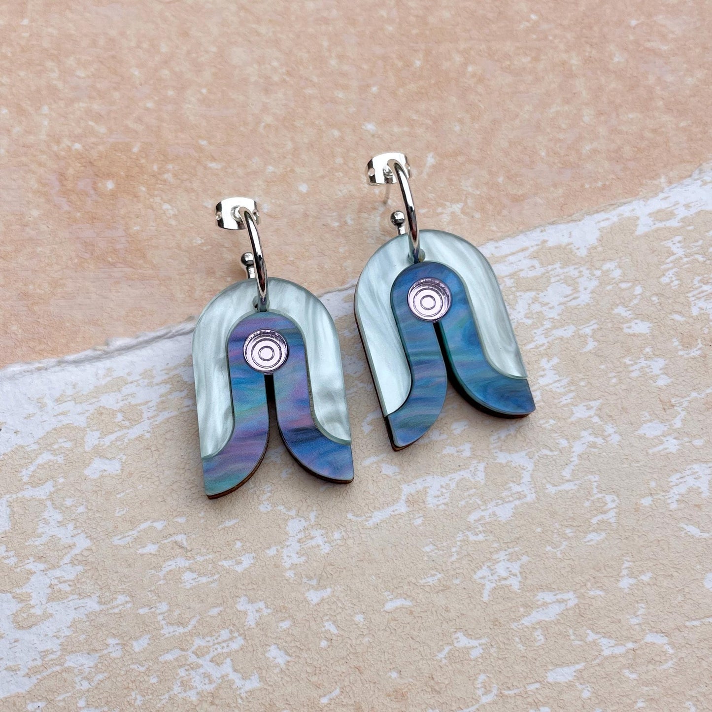 Mini Bauhaus Hoop Earrings