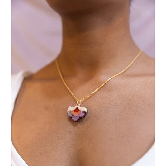 Anna Floral Pendant Necklace