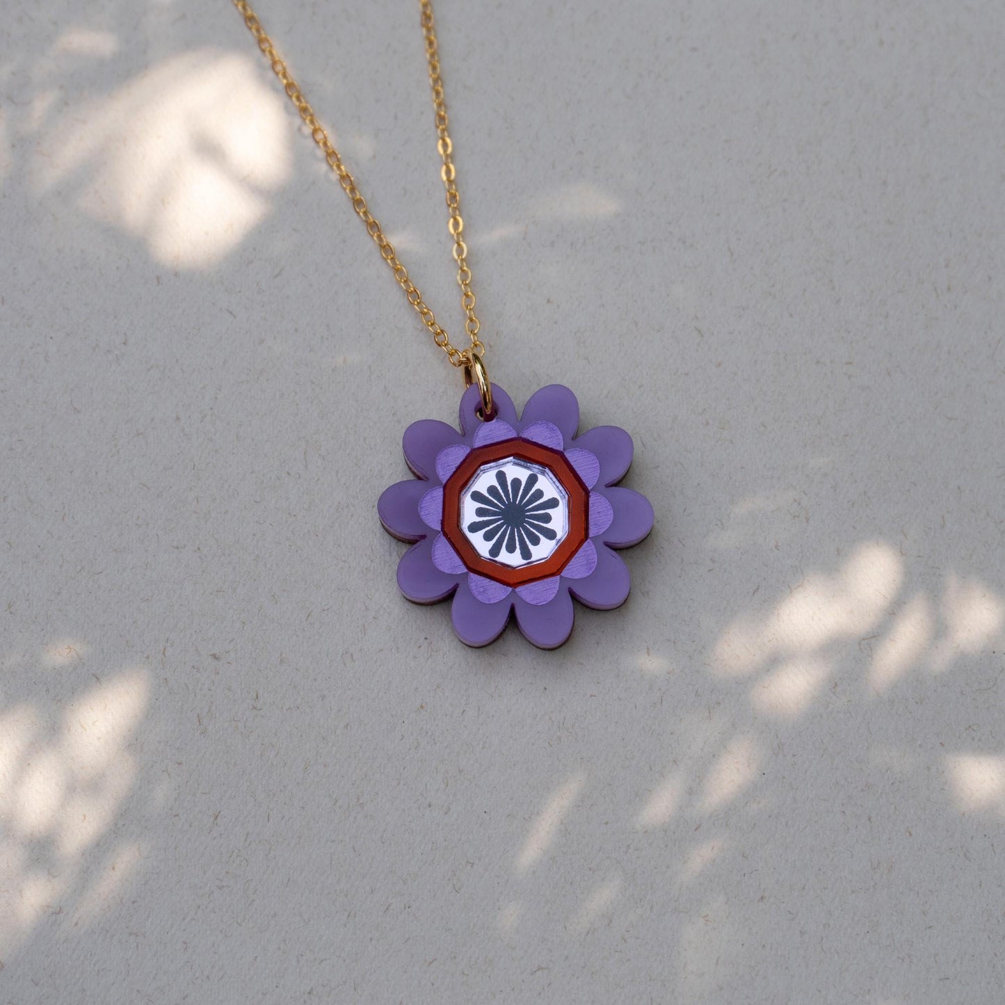 Margot Daisy Floral Pendant Necklace