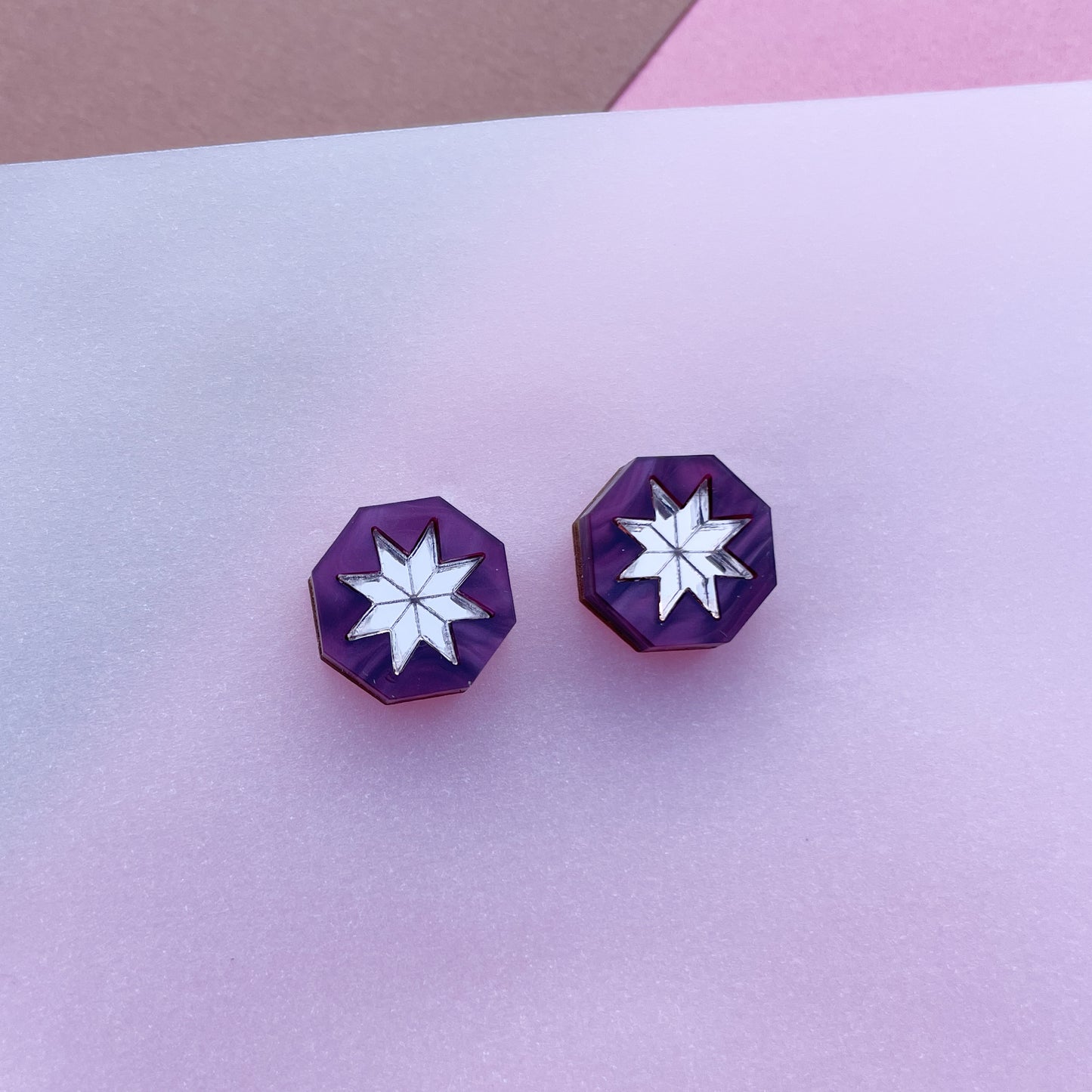 Seren Geo Star Studs