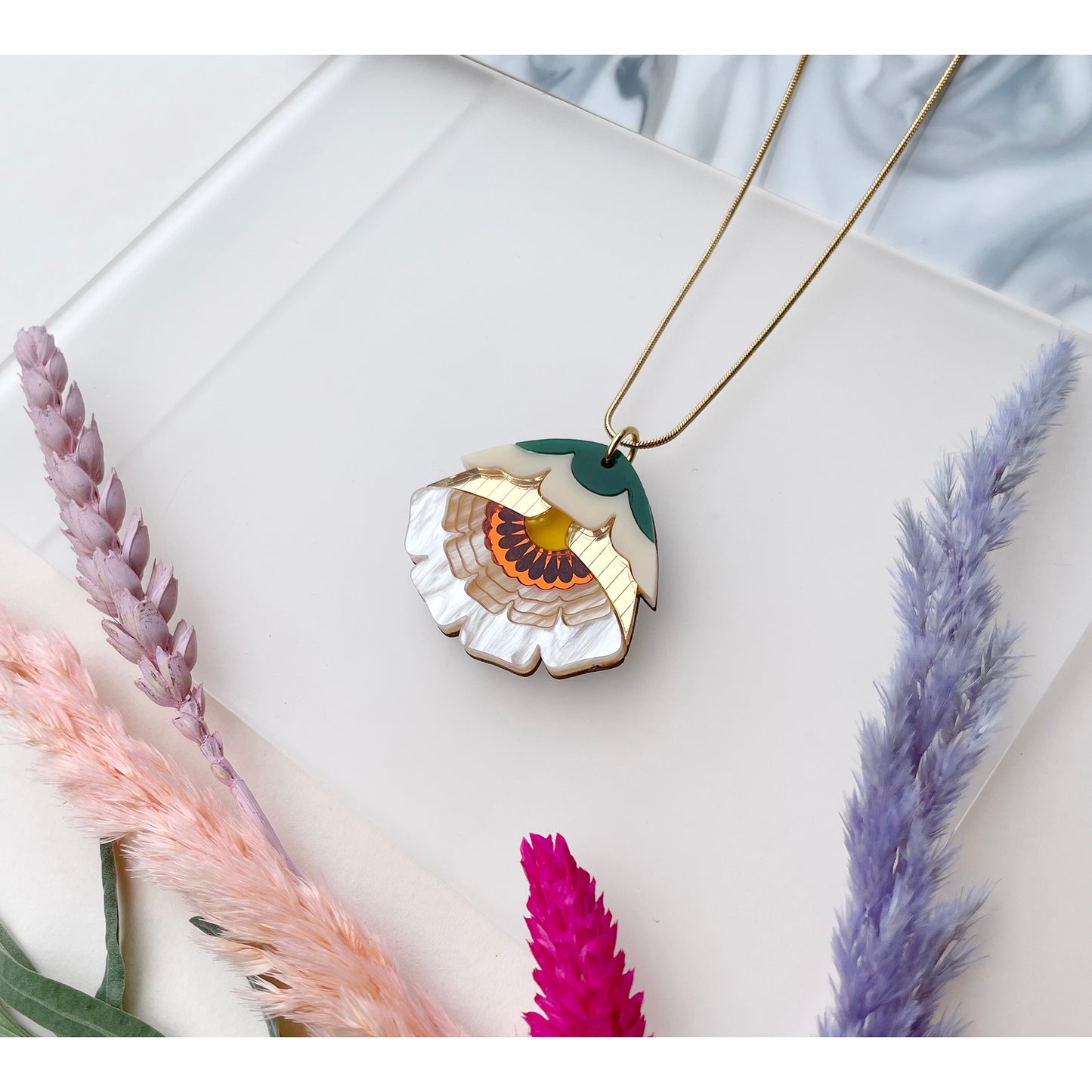 Isobel Floral Pendant Necklace
