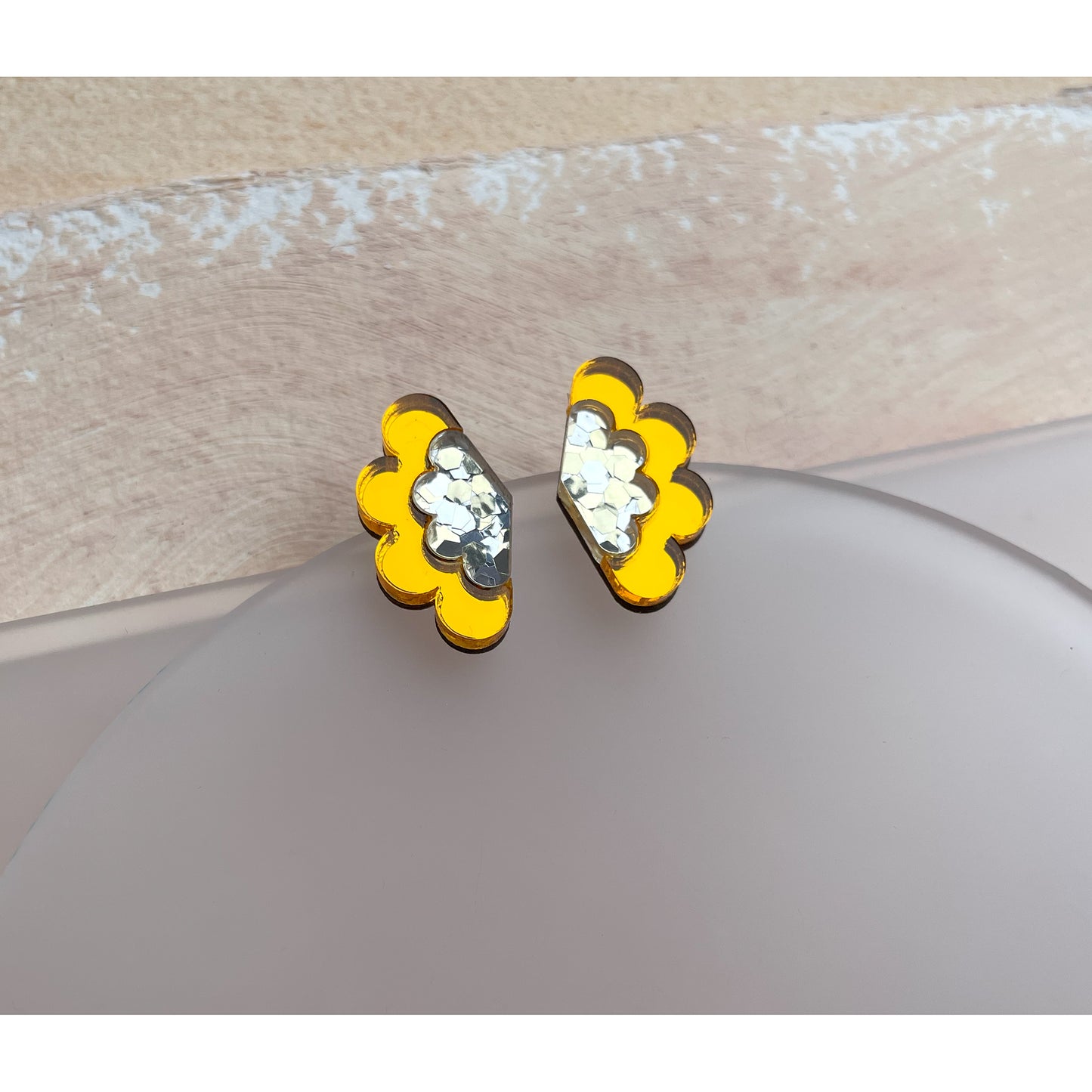Scalloped Stud Earrings