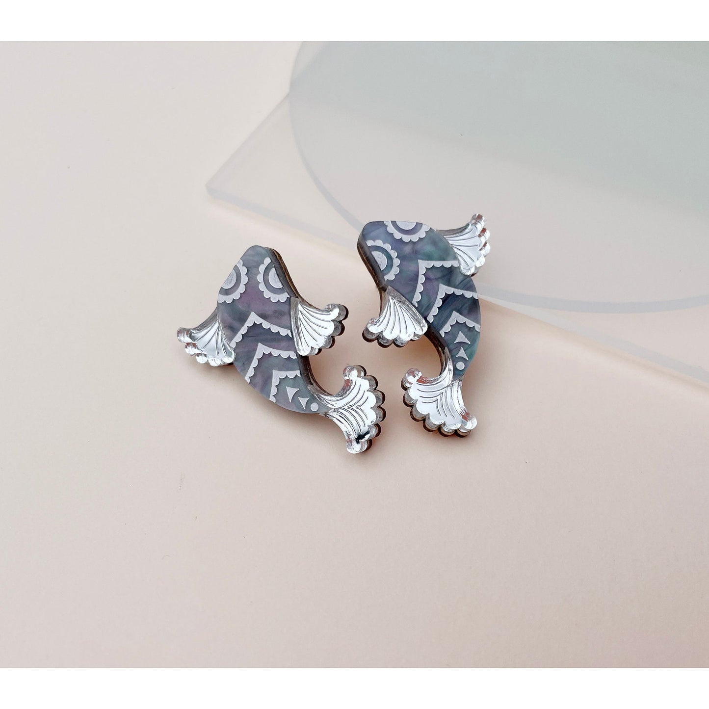 Koi Fish Stud Earrings