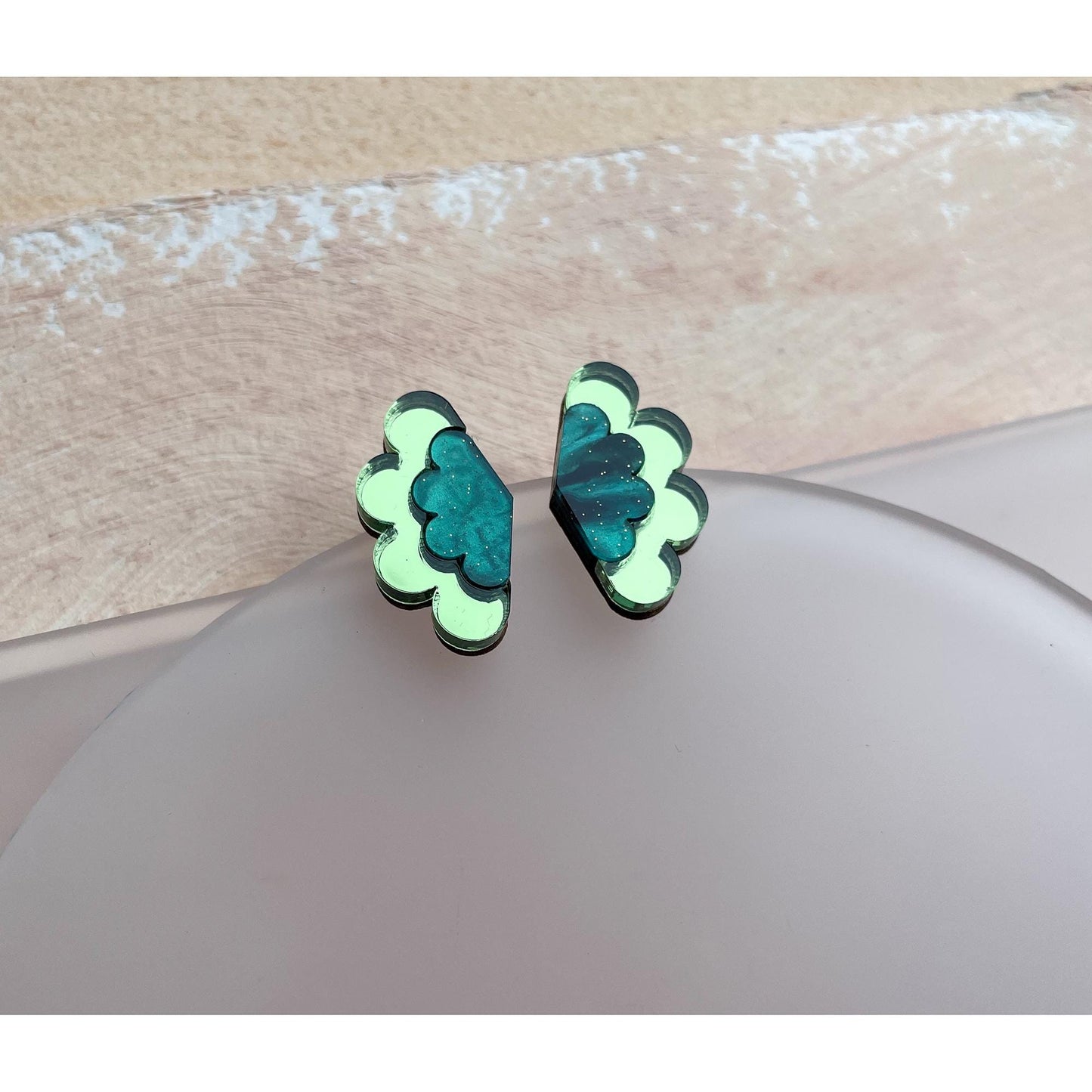 Scalloped Stud Earrings