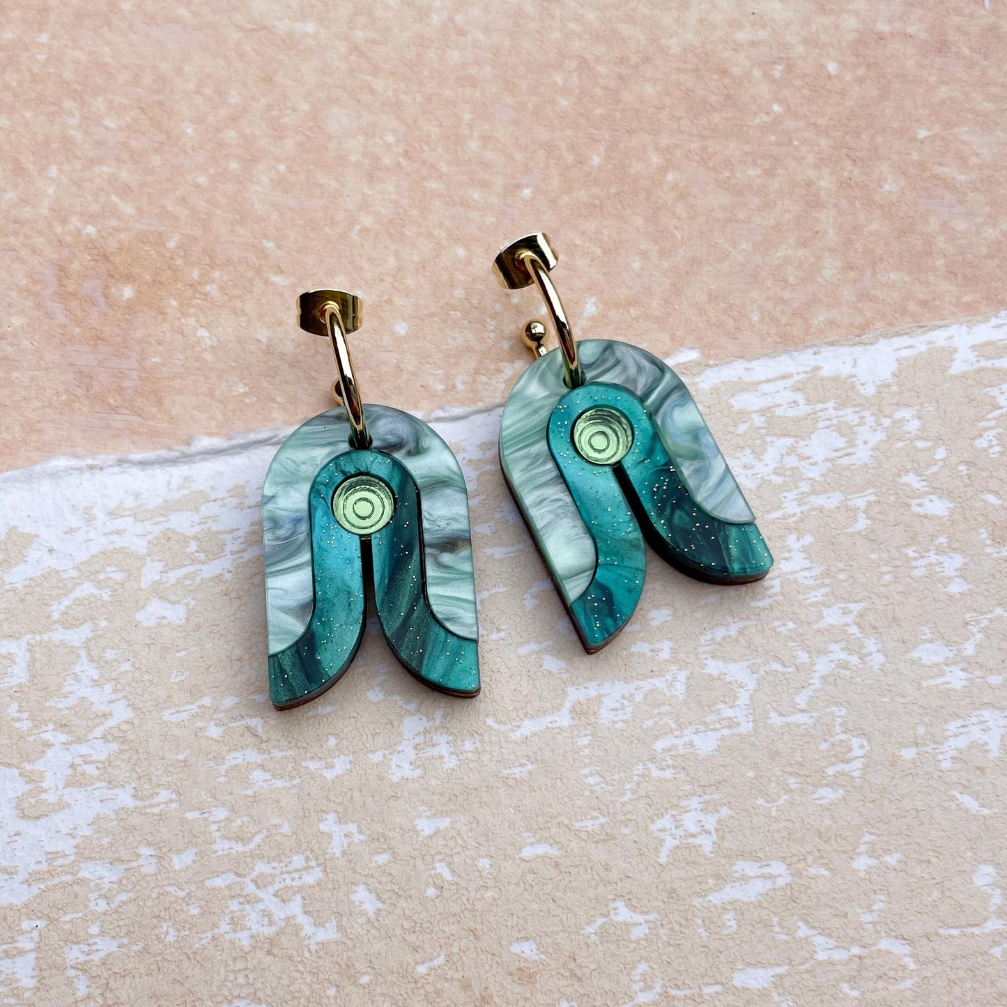 Mini Bauhaus Hoop Earrings