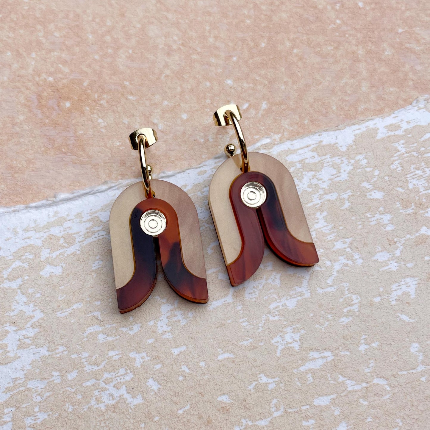Mini Bauhaus Hoop Earrings