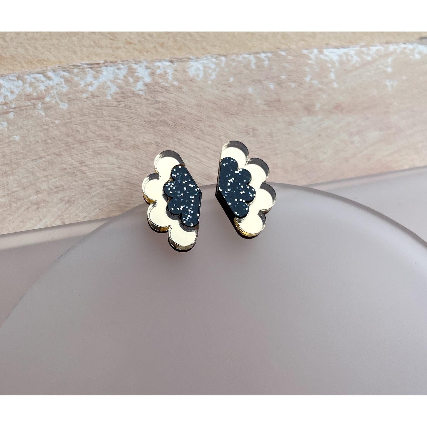 Scalloped Stud Earrings