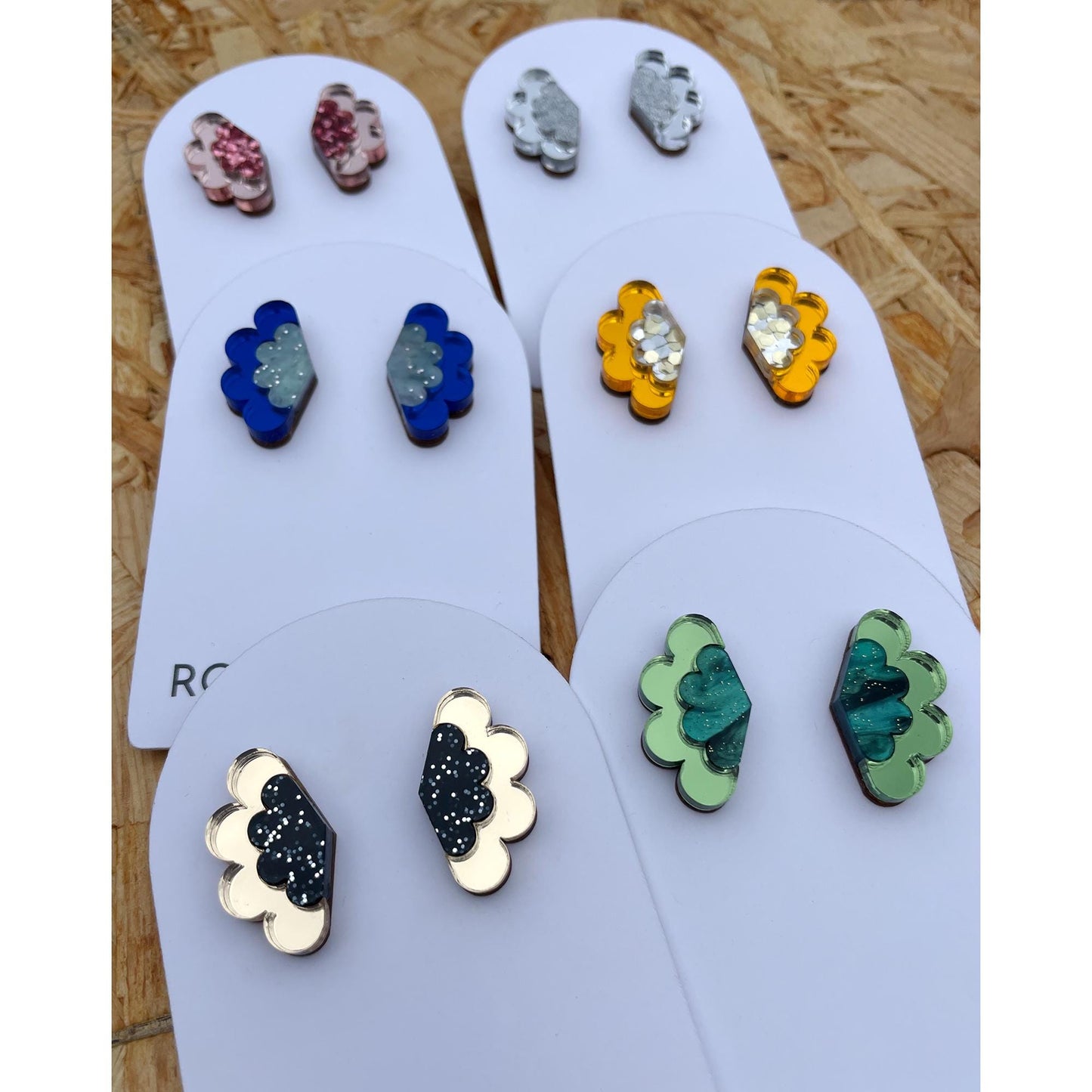 Scalloped Stud Earrings