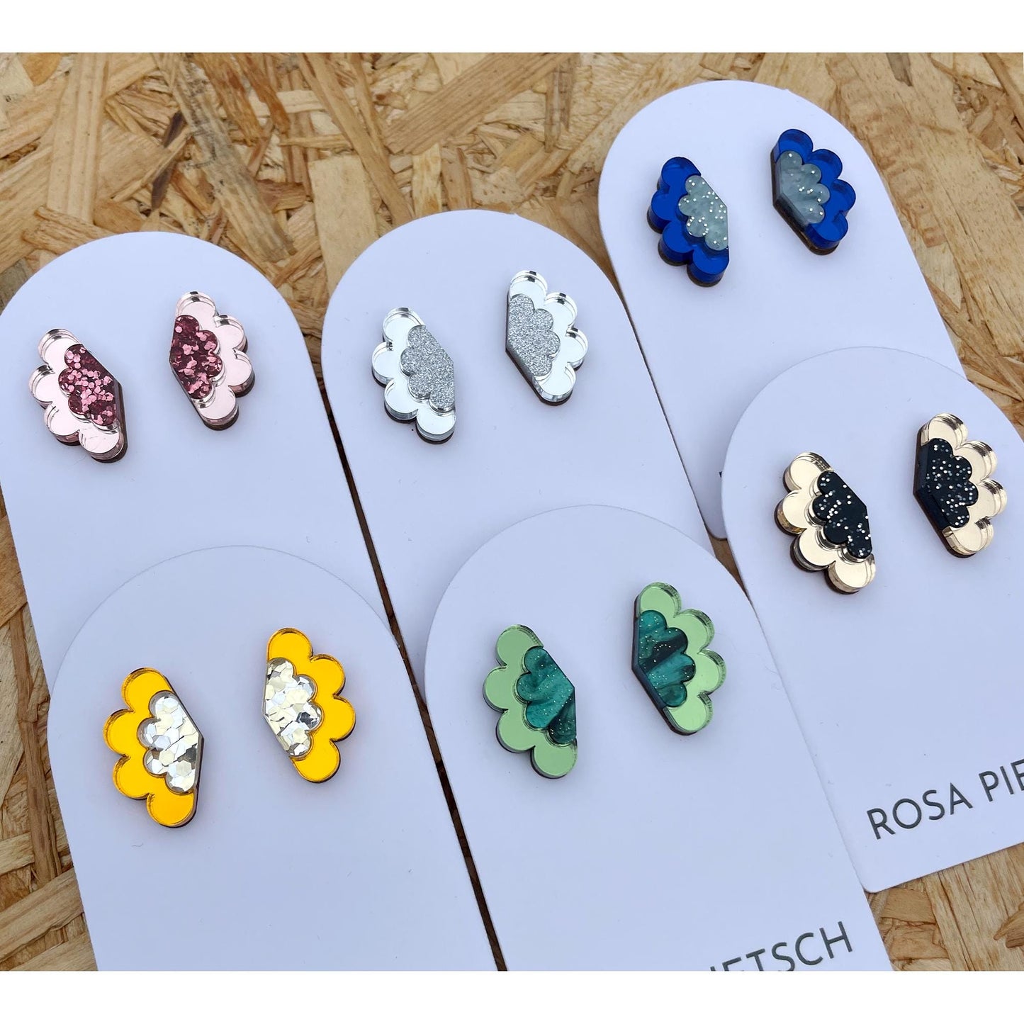 Scalloped Stud Earrings