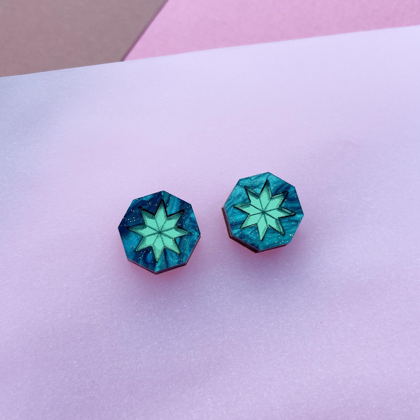 Seren Geo Star Studs