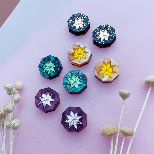 Seren Geo Star Studs