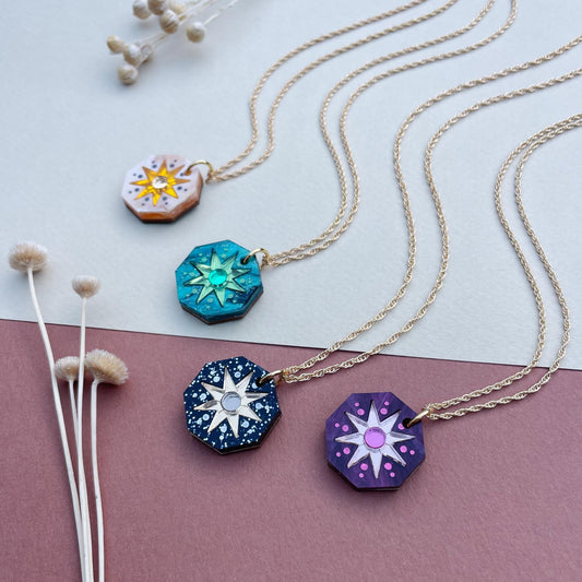 Seren Geo Star Pendant Necklace