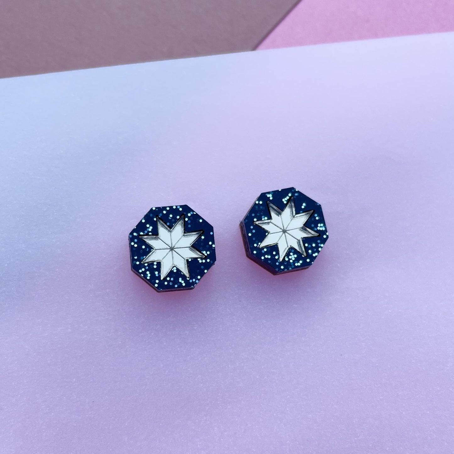 Seren Geo Star Studs