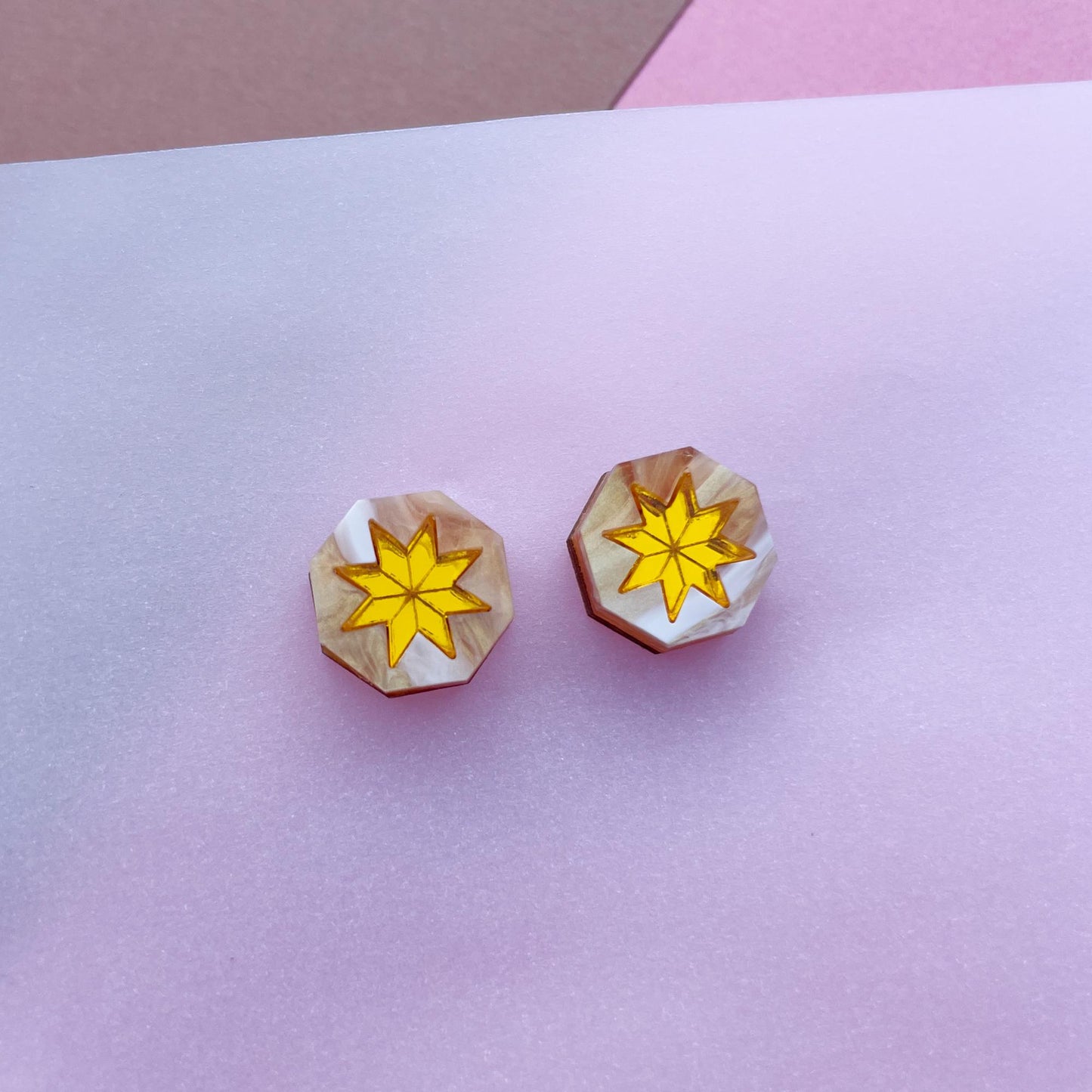 Seren Geo Star Studs