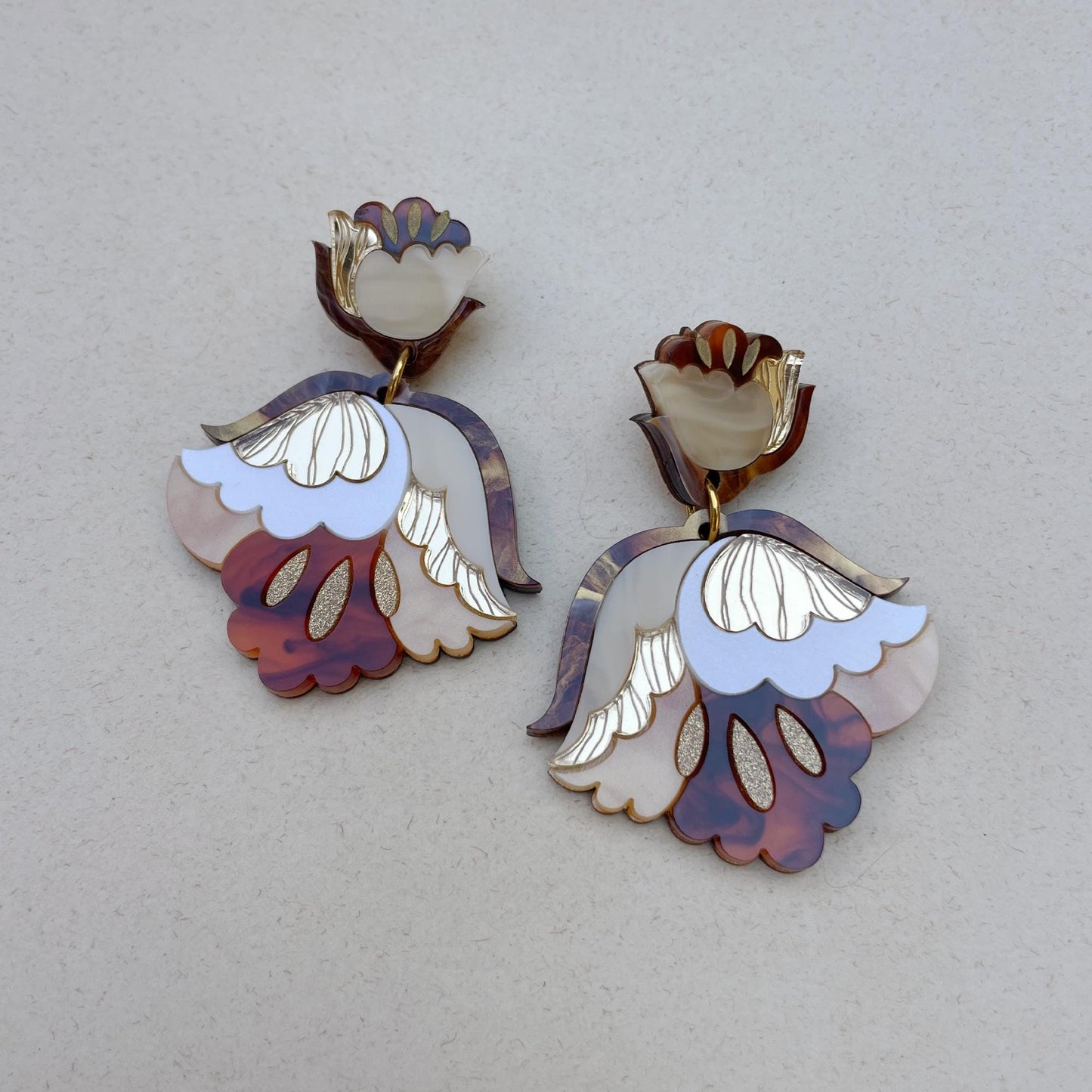 Nouveau Floral Statement Earrings