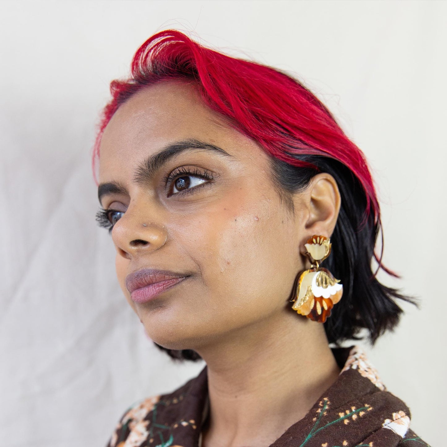 Nouveau Floral Statement Earrings