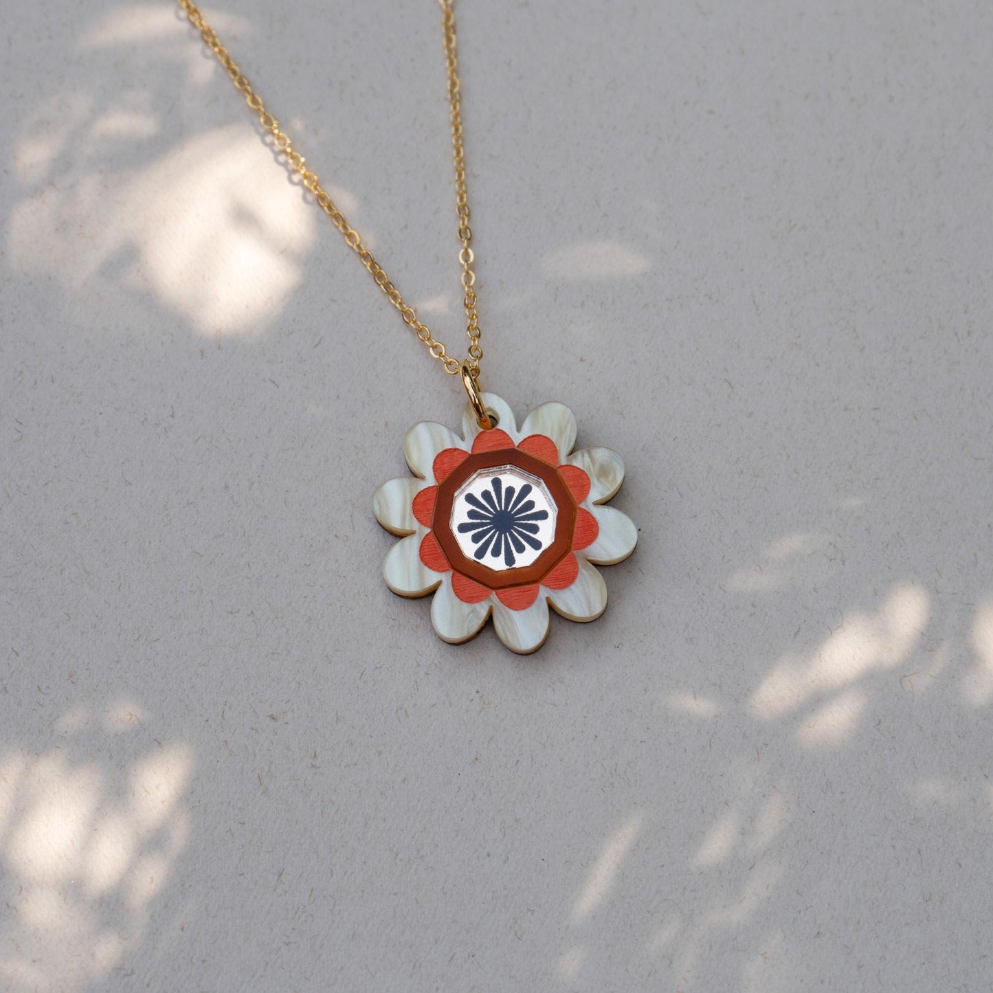 Margot Daisy Floral Pendant Necklace