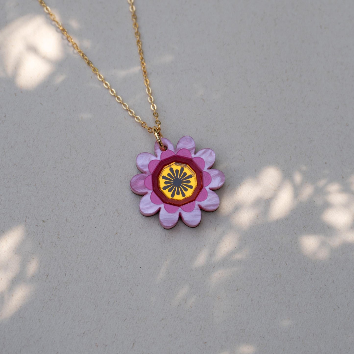 Margot Daisy Floral Pendant Necklace