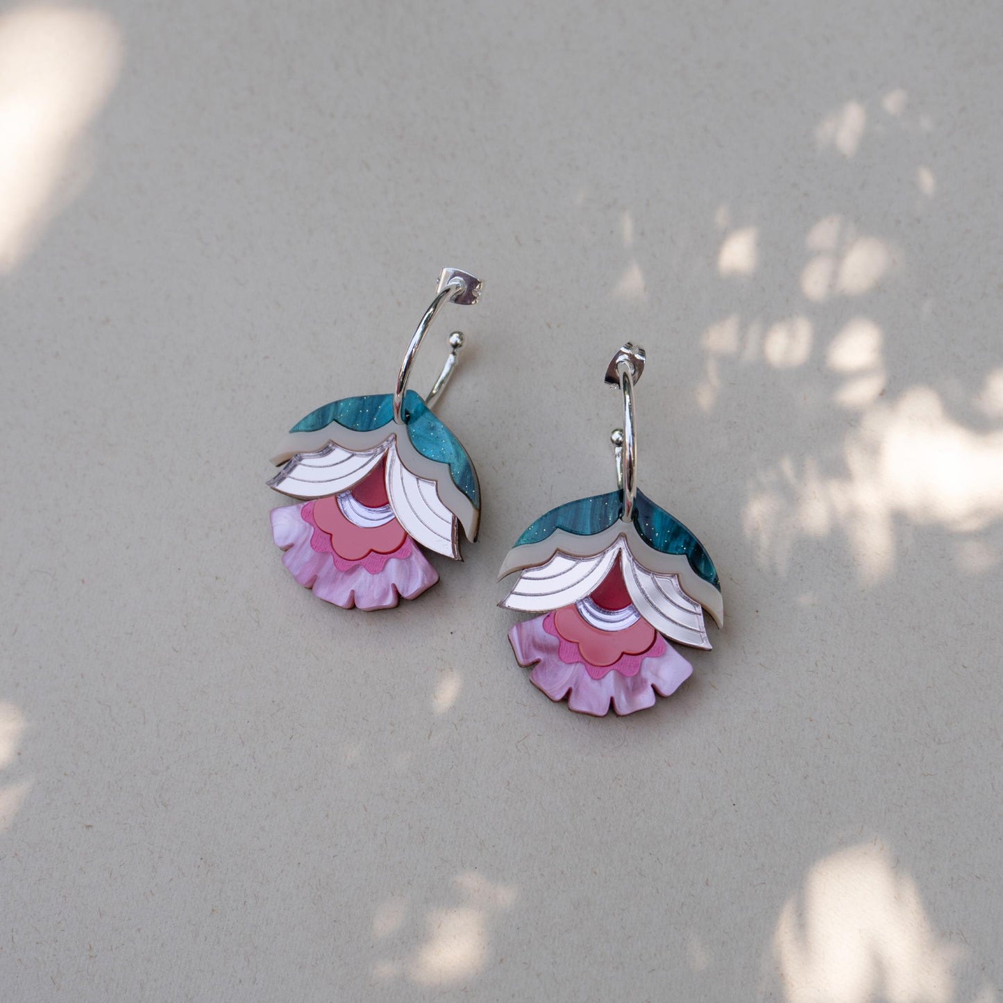 Maisie Floral Hoop Earrings