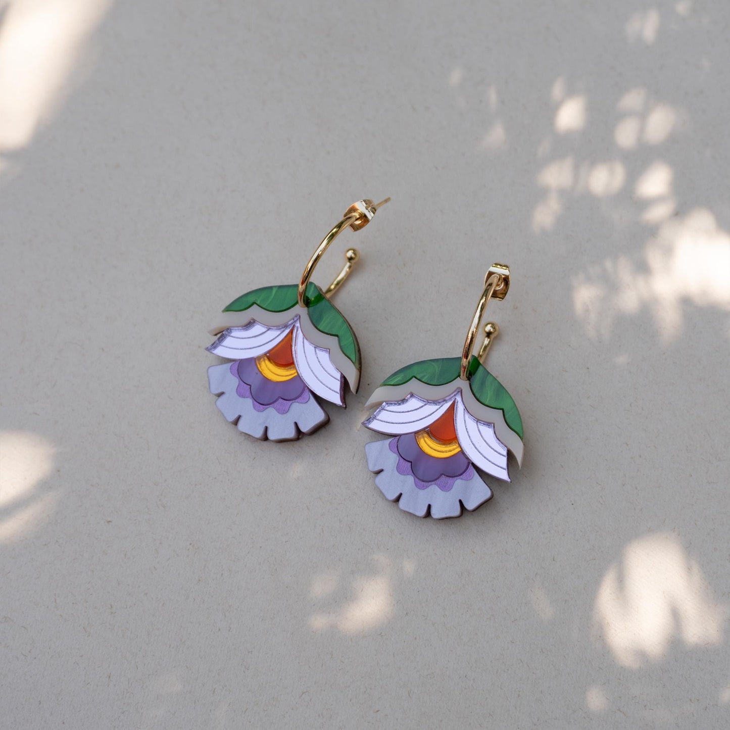 Maisie Floral Hoop Earrings