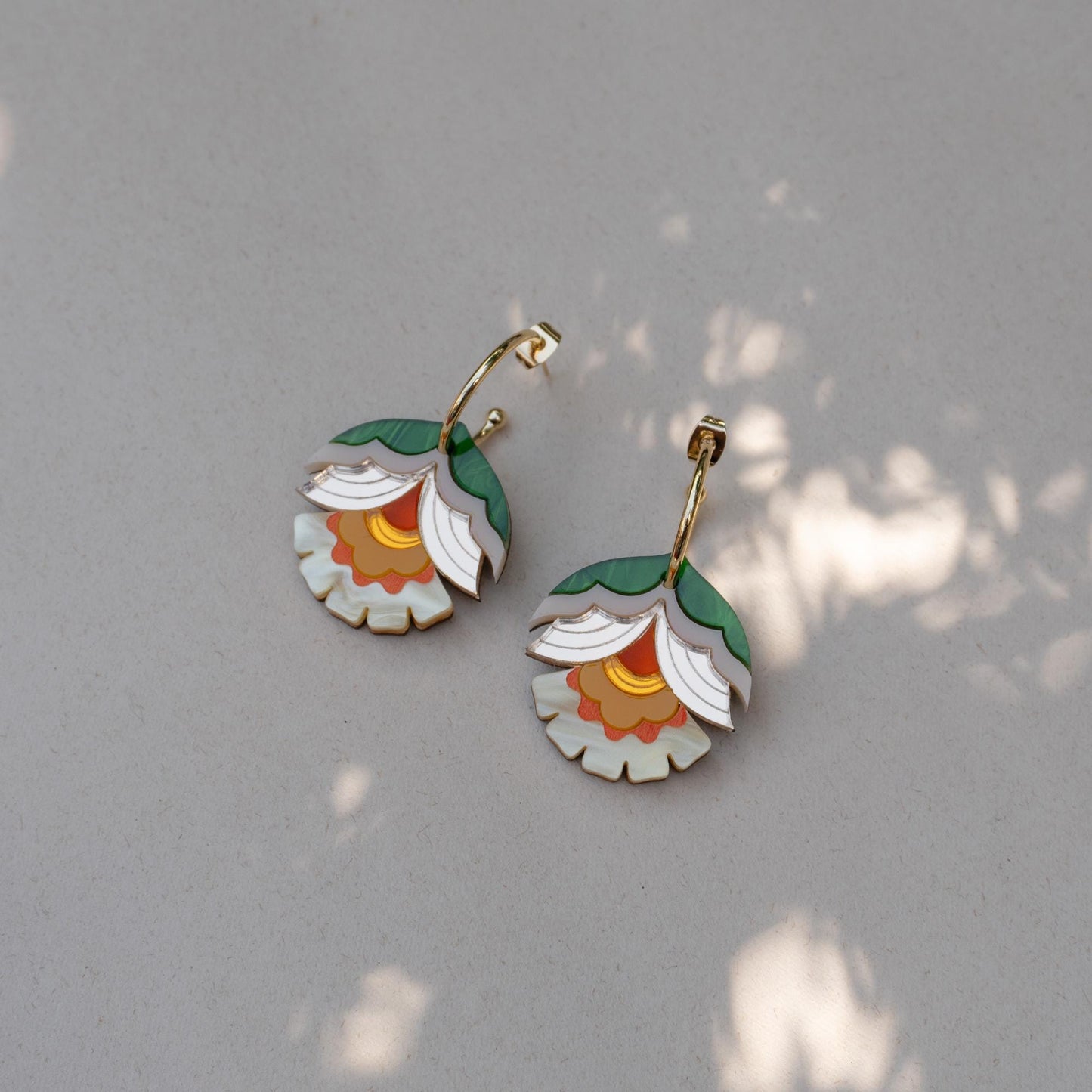 Maisie Floral Hoop Earrings